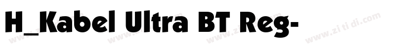 H_Kabel Ultra BT Reg字体转换